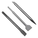 Kit 3 Pçs Talhadeiras E Ponteiro Sds Plus 250mm P/martelete