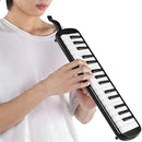 Escaleta 32 Teclas Instrumento De Sopro Gaita teclado Com Capa Melodica Infantil Preta Bertô Mangueira e Bocal