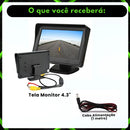 Monitor Digital Lcd Colorido Veicular 4.3 Tela Lcd Câmera Ré Preto