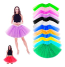 Saia Tule Adulto Colorida C/brilho Festa Carnaval 40 Cm  Lilás