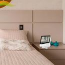 Termo Higrômetro Digital Temperatura Umidade Relógio Int/ext