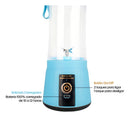 Mini Liquidificador Portatil Shake Juice Cup + Cabo Usb Cor Azul