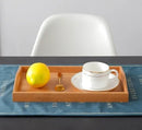 Bandeja Retangular Servir Café da Manha 40x30cm Bambu Clink
