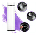 Garrafinha Térmica Inox Squeeze Água Gelada Display Digital Cor Branco