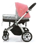 Mosquiteiro Universal Portátil Carrinho, Berço C/ Elástico Cor Branco