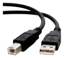 Cabo De Impressora Usb 2.0 Universal Para Epson Hp Samsung Cor Preto