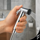 Ducha Higiênica Soft inox Completa 100% Metal 1/4 De Volta Cor Prateado