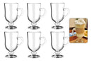 Caneca Xícara Cappuccino Café De Vidro 120ml C/6pçs