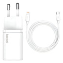 Baseus Carregador De Parede Turbo 20w Tipo-c + Cabo iPhone