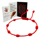 Pulseira Ajustável de Seda Vermelha 24cm Kabbalah Zentty Sem Gênero