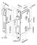 Fechadura Porta De Madeira Aliança 2700/41 Interna Quarto Cor Cromado