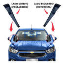 Moldura Lateral Do Para Brisa Ônix, Prisma - Kit Com 2 Peças