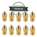 Kit 10 Bicos Mk8 Impressora 3d 0.2mm 0.3mm 0.4mm 0.6mm 0.8mm