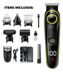 Máquina De Cortar Cabelo Fazer Barba Barbeador Acabamento Pelo B-Max Bmc036 5 Em 1 Cor Preto