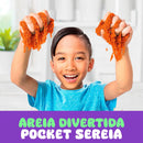 Massinha De Areia Cinética Divertida Sensorial + Moldes 150g