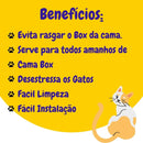 Kit 2 Arranhador Para Gato Canto Cama Box 30x25 Pet Protetor Cor Grafite