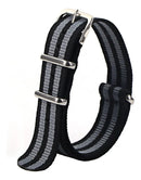 Pulseira Nato Zulu Nylon Militar Cor Azul Escuro 22mm