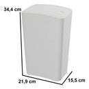 Lixeira Cesto De Lixo Tampa Click Banheiro Cozinha 8 Litros