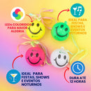 Kit Colar Pisca Luminoso 20un Led Colorido Festa Sortidos Bahrein