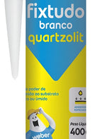 Fixtudo Branco Weber Quartzolit 400g Fixa Cuba Fixa Tudo