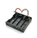 Suporte Porta 4 Pilhas Aa Com Rabicho - Para Projetos