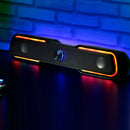 Soundbar Caixa De Som Usb P2 Adamantiun Kurt S11a Para Pc Computador Notebook Tv Led Rgb