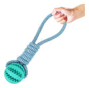 Brinquedo Pet Mordedor Corda Bolinha Interativo Caes Pestico Cor Verde