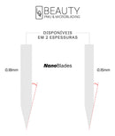 10 Lâminas Lovbeauty Nano Blade 18u 0.15mm Flex Ultra Fina