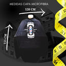 Capa De Corte Para Barbeiro/cabeleireiro Microfibra Cabelo Cor Preto Capa Micro Silk Barber Pole