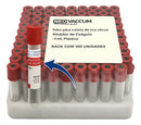 Tubo Coleta Sangue Ativador De Coágulo Vermelho 4ml 100 Und
