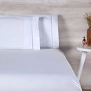 Lençol Queen avulso 200 fios com elástico branco liso Ravatex