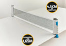 Rede Ping Pong Profissional Retrátil Tênis De Mesa Cor Branco e Preto