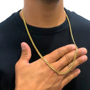 Corrente Masculina Outlet Premium Ouro 4mm 70cm Aço Inox Não Perde A Cor Cor Dourado