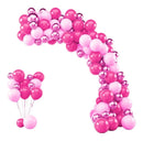 Kit 125 Balões Bexiga Rosa Claro + Pink + Rosa Metalizado