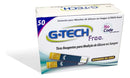 50 Tiras De Teste Glicemia P/ G-tech Free E Free Smart