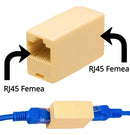Emenda RJ45 para Cabo Rede Extensão CAT5/ 5E / CAT6 Gigabit