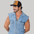 Boné Linha Country Trucker Telin Azul-marinho 58 cm + Ajuste