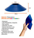 Kit Funcional Agilidade 10 Cones + 10 Pratos + Escada + Corda De Pular Para Treino Completo