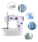 Mini Máquina De Costura Reta Com Luz Epsilon Eps-sm205 Portátil Branca