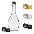 10 Garrafas De Vidro Firenze 375ml + Tampas Metálica E L Preto