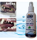 Spray Bucal Gatos E Cães Elimina Mau Hálito E Anti Tártaro Sabor Menta