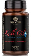 Krill Oil - 60 Cápsulas - Essential Nutrition, Sabor Natural