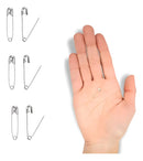 Kit Mini Alfinete De Segurança 1000 Prata Níquel Nº000 19 Mm