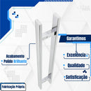 Puxador Inox 304 - 1 Metro - Para Portas Madeira Cor Polido