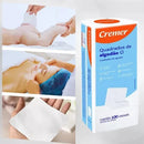 Algodão Quadrado Sem Perfume Cremer Bebê Limpeza Pele 100 Un
