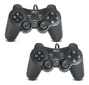 Kit2 Joystick Controle Ps2 De Video Dualshock Kp-gm014 Knup Cor Preto