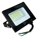 Kit 3 Refletores Luz Verde Led 20w Iluminação Jardim Grama Preto Verde