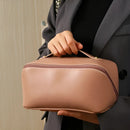 Nécessaire Cosméticos Grande Maquiagem Feminina Espaçosa Cor Marrom