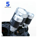 Lanterna De Cabeça Recarregável Profissional Com 3 Leds Forte Fluoreled