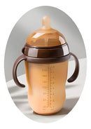 Mamadeira Anti Cólica 240mL de silicone marrom